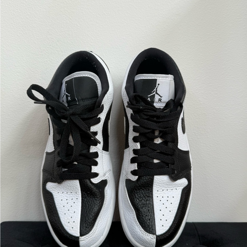 Jordan 1’s Low SE Homage Black and White Sneakers